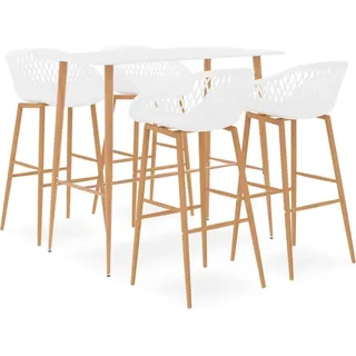 dkd-home-decor Bar-Set 5-tlg. Weiß modern 120 x 60 x 105 cm - Weiß