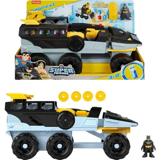 Fisher-Price Imaginext DC Super Freunde Verwandlungs-Bat-Tank mit Lichtern Geräuschen Figur & Projektilen für Kinder im Kindergartenalter ab 3 Jahren, HVY04