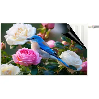 Dekorative Heizkörperabdeckung Frühling Magnetmatte Bunter Vogel