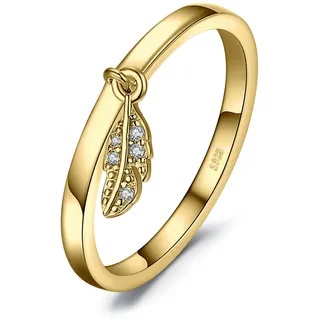 JewelryPalace Verlobungsring Eheringe Ring Silber 925 Damen, Zirkonia Silberringe Trauring Damenring Vorsteckring Hochzeitsringe Memoirering Ewigkeitsring Band Ringe Set, Damen Schmuck Vergoldet 62