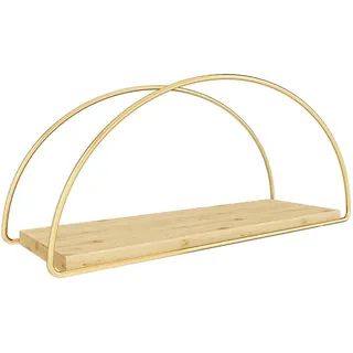 [en.casa] Wandregal Mynämäki 39 x 16 x 17 cm Gold