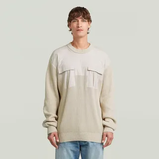 G-Star Woven Mix-Pullover Beige XL