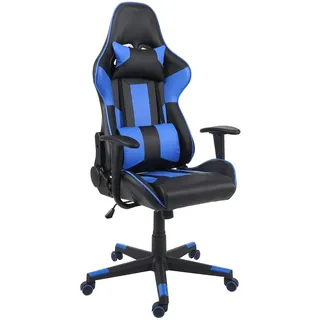 Mendler HWC-F84 Gaming-Stuhl Blau