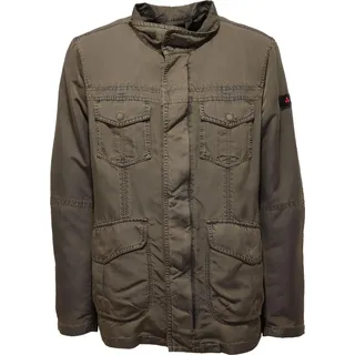 6315AB giubbotto uomo PEUTEREY green garment dyed vintage effect jacket men