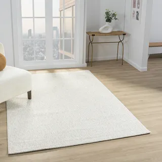 Teppich SEHRAZAT "Ada, auch als Läufer", beige cream, B:160cm H:10mm L:230cm, Polyester, Teppiche, Teppich, Kurzflor, robust, Wohnzimmer