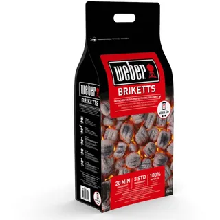 Weber Grillkohle 8 kg Holz schwarz