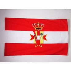 AZ FLAG Flagge GROßHERZOGTUM TOSKANA 1569-1859 90x60cm - GRANDUCATO DI Toscana Fahne 60 x 90 cm Scheide für Mast - flaggen Top Qualität