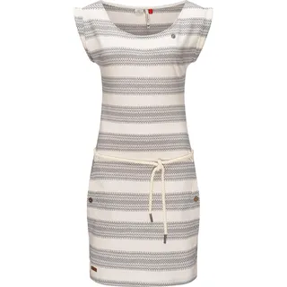 Ragwear Sommerkleid »Sommerkleid Tag Blockstripes Intl.«, leichtes Jersey Kleid mit Streifen-Muster, weiß