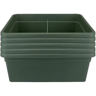 5x Elho Green Basics Beweglicher Garten Gemüsegarten Übertopf Pflanzwanne stabil