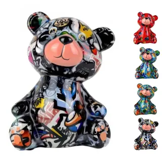 netproshop Spardose Bär Toto N aus Keramik Pomme Pidou, Auswahl:Graffiti