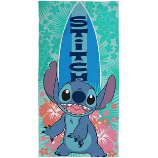 Character World offizielles Disney Lilo und Stitch Kinderhandtuch | Superweiches Gefühl, legendäres Surf-Design