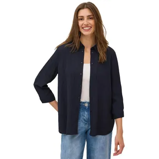 Cecil Hemdbluse mit Struktur - Blau