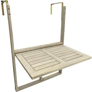 Balkonhängetisch Balkontisch Hängetisch Klapptisch Balkon Tisch Weiß Klappbar - Weiß