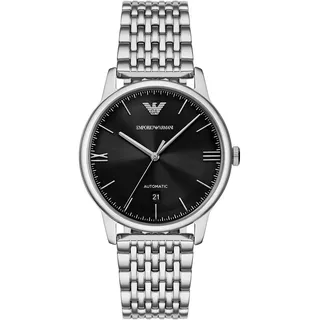 Emporio Armani Herren Analog Automatik Uhr mit Edelstahl Armband AR60081
