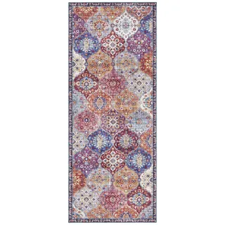 ELLE DECORATION Kashmir Ghom" Orientalischer Teppich - Kurzflor, Vintage, Wohnzimmer, Schlafzimmer