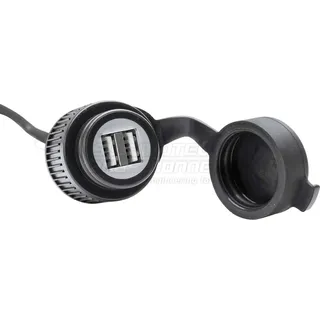 SW-Motech USB-Doppel-Ladebuchse mit Kabelbaum 2,000 mA 12 V