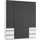 Drehtürenschrank Level by fresh to go 200 x 236 x 58 cm Weiß/Grau
