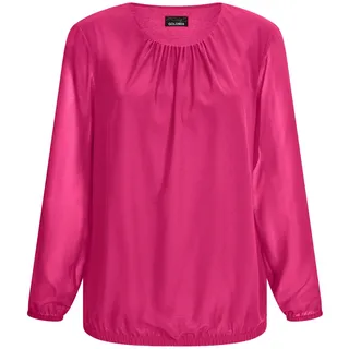 GOLDNER Klassische Bluse »Kurzgröße Elegante Bluse aus Chiffon«, pink