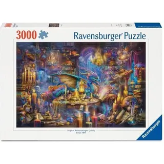 Puzzle 3000 Teile, Die Bibliothek der verzauberten Weisheiten, Ravensburger Puzzle für Erwachsene, Entspannungsaktivität