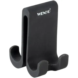 Wenko Verna Duo Doppel-Duschhaken Schwarz
