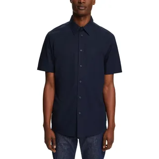 ESPRIT Herren 034ee2f305 Hemd, 400/Navy, L
