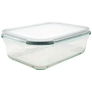 VoltShine Frischhaltedose aus Glas, 1 l, ideal für die Aufbewahrung von Lebensmitteln, zum Frischhalten und zur Vermeidung von Gerüchen.