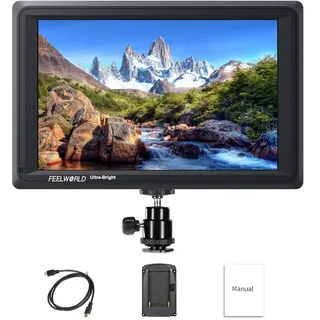 Feelworld FW279S 7 Zoll Ultra Bright DSLR Kamera Field Monitor Camera Full HD Focus Video Assist 1920x1200 IPS mit 4K HDMI 3G SDI Input Output 2200nit Hohe Helligkeit