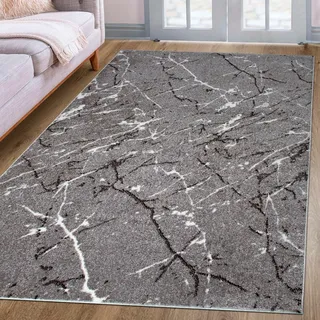 MY HOME »Tjara« rechteckig 9 mm Höhe Marmor-Design, mit besonders weichem Flor, Kurzflor, dichte Qualität,