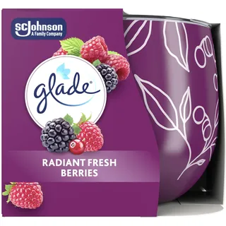 Glade Duftkerze mit Dekorfolie Radiant Fresh Berries