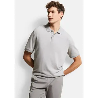 Bugatti Poloshirt in 2-tone-Optik, grau