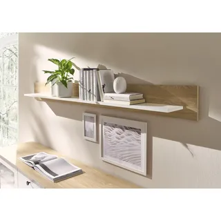 OTTO home Wandboard Hängeregal 180 x 17 x 18 cm Braun/Weiß