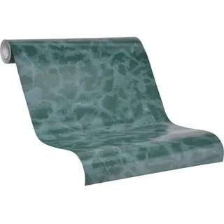 Schöner Wohnen Vliestapete Marmoroptik, grün/grau - gruen