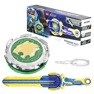 INFINITY NADO Kreisel für Kinder Metall Spielzeug Jungen, Battle Tops Kreisel Launcher Spielzeug, Spinning Tops Jungen ab 5 6 7 8 9 10 11 12 Jahre, Standard Pack Lightning Leopard