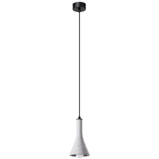 SOLLUX lighting Hängeleuchte de Beton REA 1 - Lampe con 1 Quelle de luz E14 -. Glühbirnen nicht enthalten - moderne Pendelleuchte für Wohnzimmer - Scandi-Lampen --- 12x12x125cm - Grau