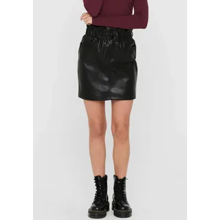 ONLY Lederimitatrock »ONLMAIYA-MIRI FAUX LEATHER SKRT«, schwarz
