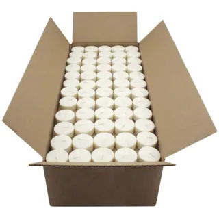 Biokema Öko Teelichter (300 Stück) Bio-Qualität, Ø38 mm, Brenndauer ca. 4h, ohne Aluminiumhülle, 300 Stück pro Verpackung