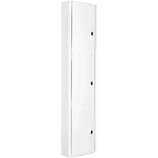 TATAY Badschrank Polypropylen Leicht zu reinigen Robuster Kunststoff | Badschrank Badezimmer | 22x11x90 cm | Belastbar bis 8 kg | Robustes Polypropylen | Schrauben enthalten, Weiß