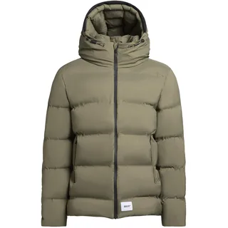 khujo Steppjacke "Steppjacke Silas2-YM" mit Kapuze Warme Herren Winterjacke mit großer Kapuze, light moss grün