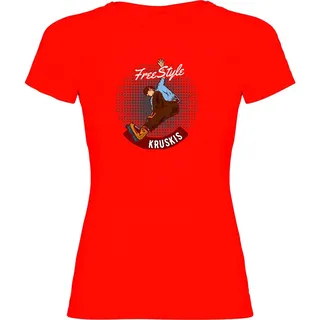Kruskis Freestyle Rollers Kurzarm-t-shirt - Red - 2XL