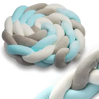 Ricokids Kinderbett Stoßstange 2m - blau-grau