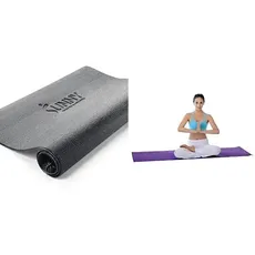 Sunny Health & Fitness Ausrüstung Matte NO. 074-XS + Yoga Matte NO. 031-P