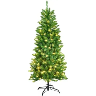 Costway Bleistift Weihnachtsbaum Grün 150 cm