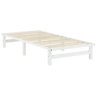 Homestyle4u Holzbett 90 x 200 cm Weiß