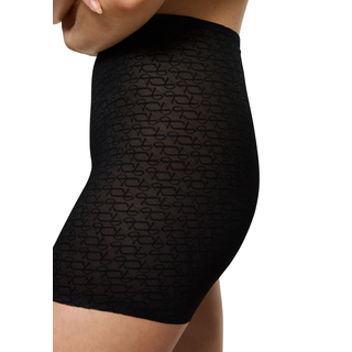 Lange Unterhose TRIUMPH "Signature Sheer", Damen, Gr. 36, schwarz, Obermaterial: 62% Elasthan, 38% Polyamid, figurbetont, Unterhosen Lange Unterhose, weich, extra dünner Bund, elastisch, Monogramm-Design