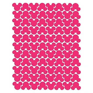 176pcs Cartoon Mickey Mouse Kopf Kunst Wandtattoos für Kinderzimmer Junge Schlafzimmer Vinyl Wanddekoration Kinderzimmer Kinder Wandaufkleber (Rosenrot)