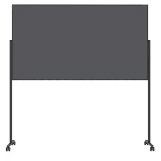 Magnetoplan VarioPin, Whiteboard-Pinnwand-Kombi Magnetisch, 100 (B) x 180 (H) cm Grau, Schwarz, Weiß
