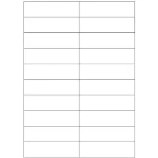 Comelit Namensschild-Bögen UT9110