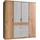 Drehtürenschrank Click 180 x 199 x 58 cm Grau