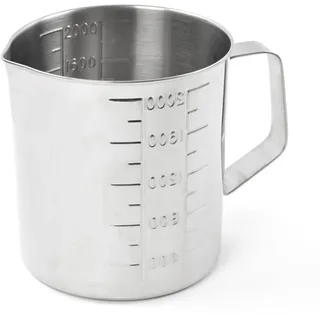 Teqler Edelstahlmessbecher aus rostfreien Edelstahl, 2 Liter