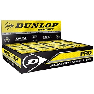 Dunlop Squashball Pro doppelgelb im Dtzd.